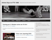Tablet Screenshot of aikido-in-frankfurt.de